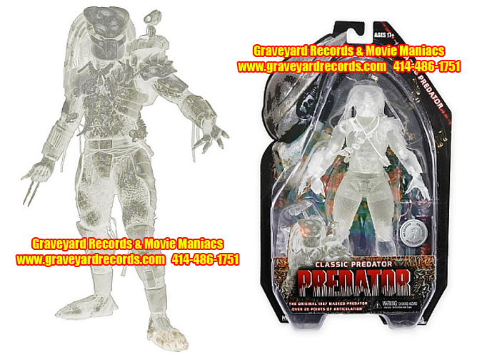 8" Neca Toys Predator Exclusive Classic Masked Predator Cloaked